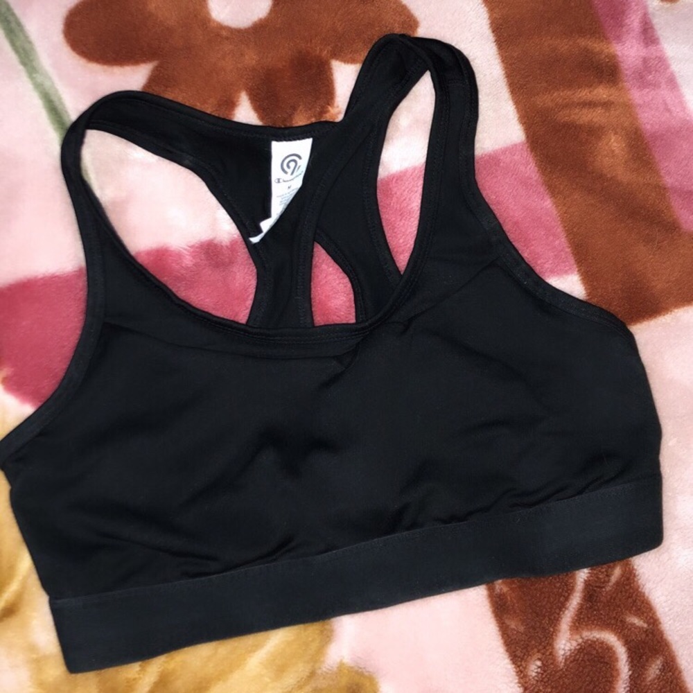 Champion black sports bra